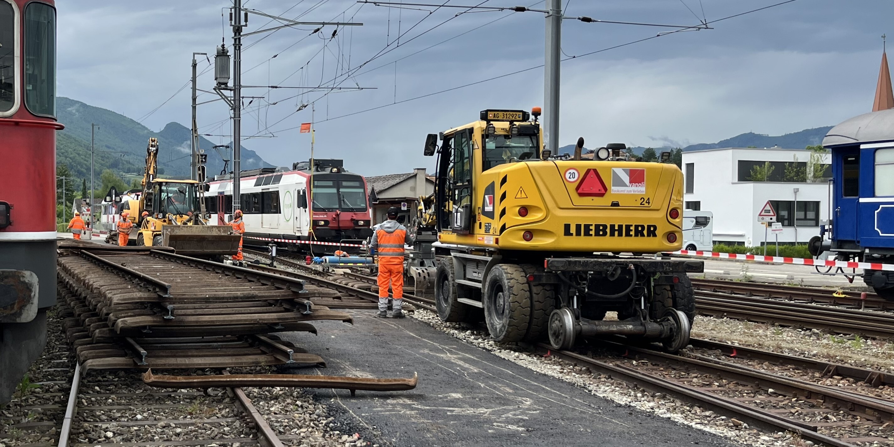 Bauarbeiten am Bahnhof Balsthal und Klus vom 11. Mai bis 11. Juli 2025